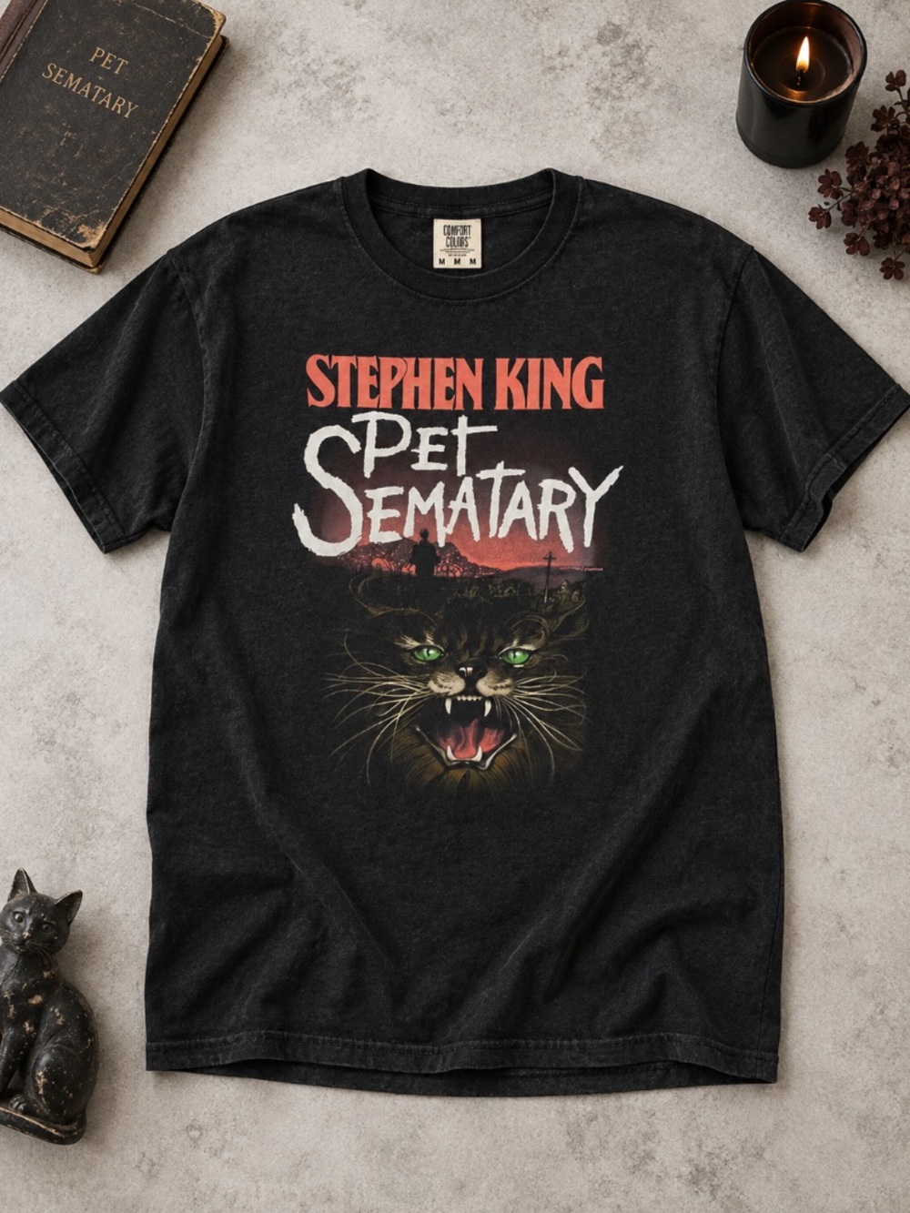 Pet Sematary Shirt Stephen King Halloween Cat Movie